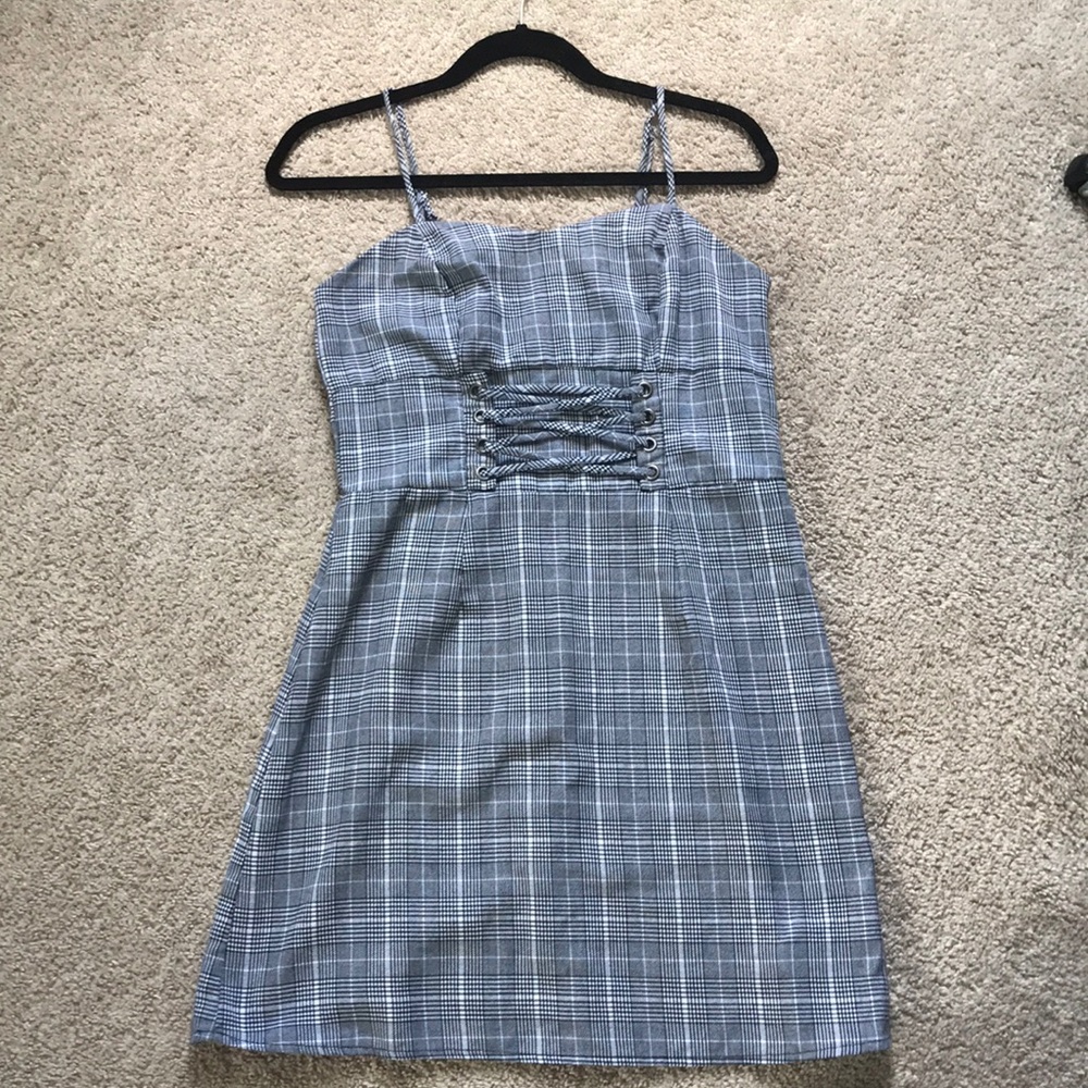 Wild Fable Black and White Plaid Dress